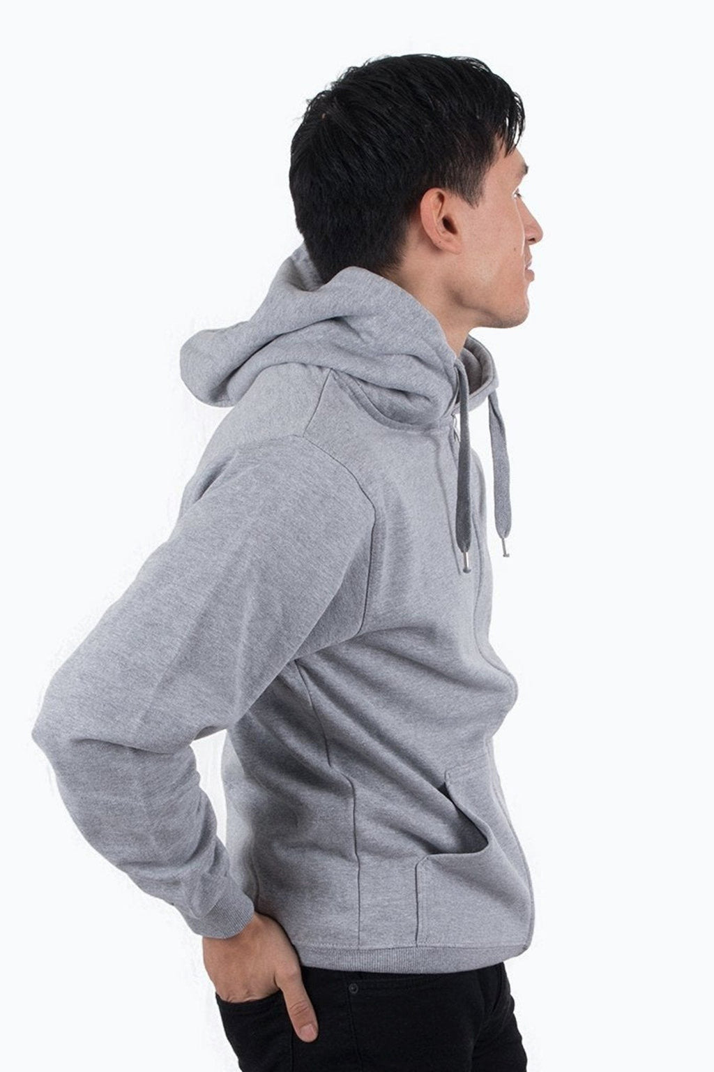 Zip Sweat huppari - vaaleanharmaa