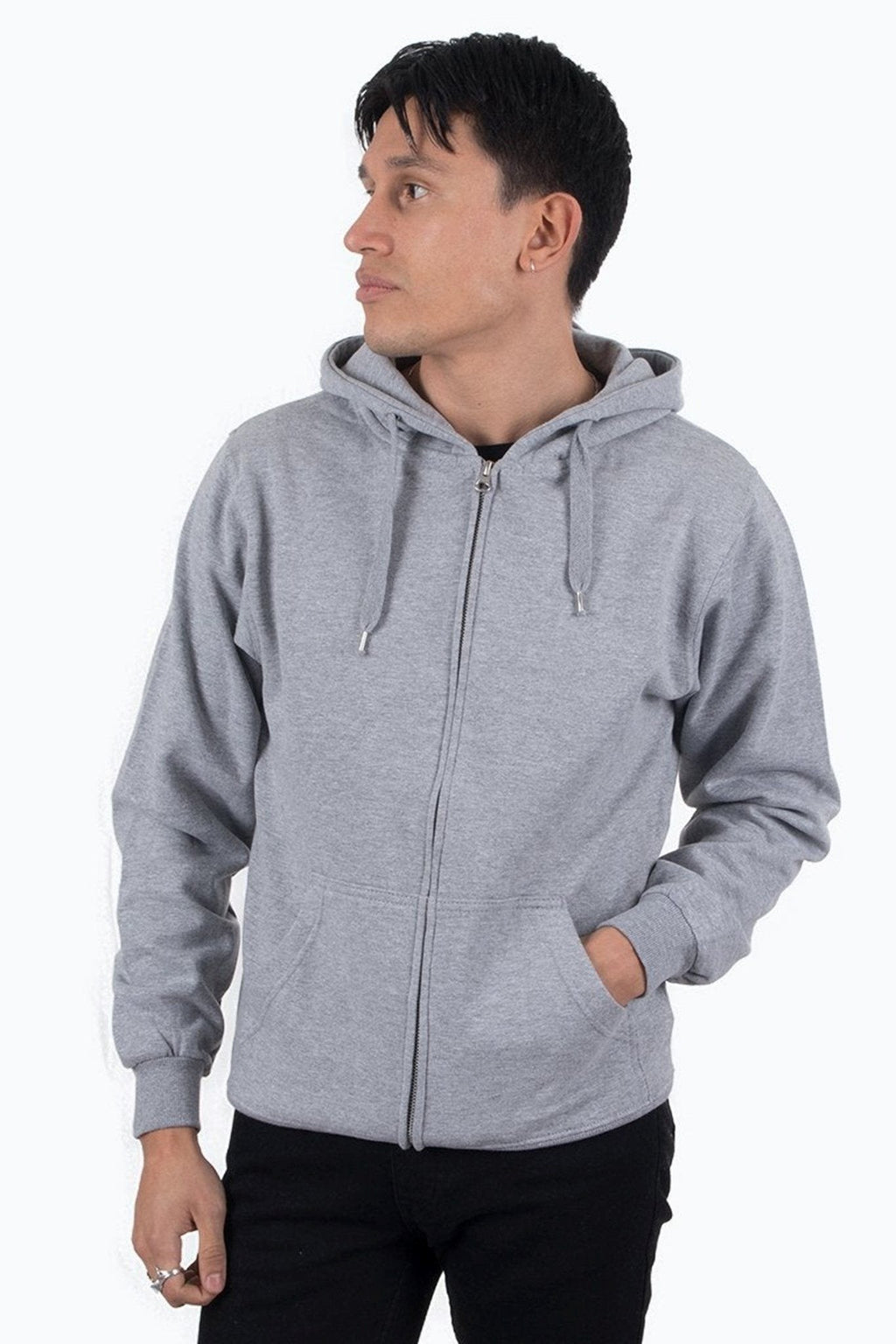 Zip Sweat huppari - vaaleanharmaa