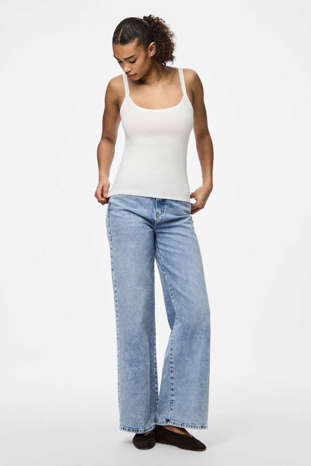 Voi hihnan yläosa - kirkkaan valkoinen