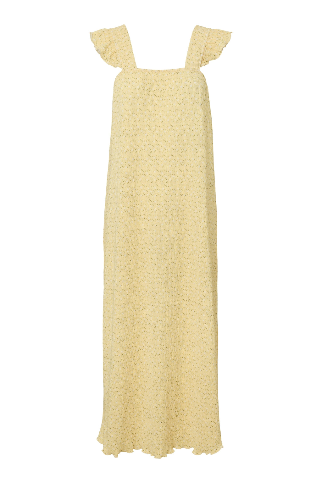 Flora Strap Flounce mekko - French Vanilla