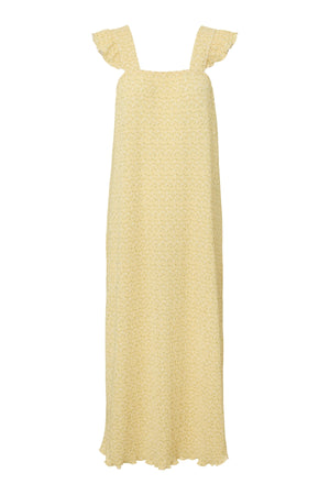 Flora Strap Flounce mekko - French Vanilla