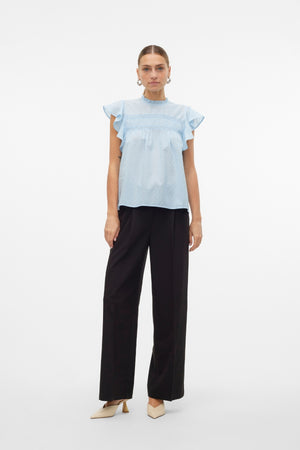 Trine Lace Top - Cashmere Blue