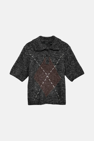 Bliss 2/4 Poloneck Pullover - Musta