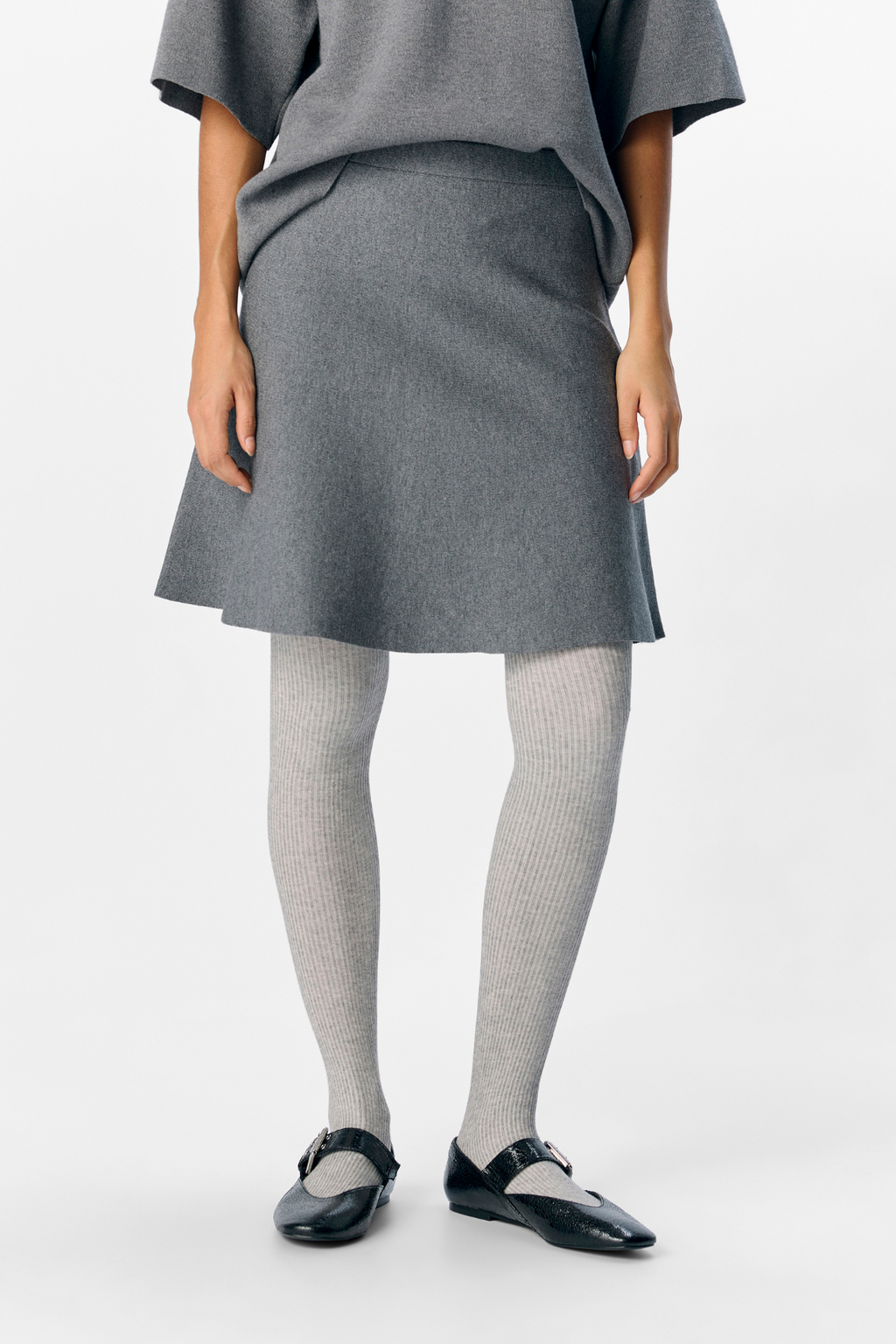 Reynard HW Lyhyt neuloshame - keskikokoinen harmaa melange