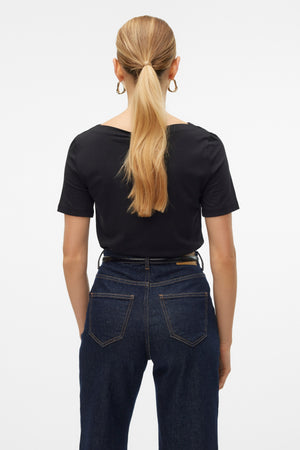 Panda Modal Top - musta