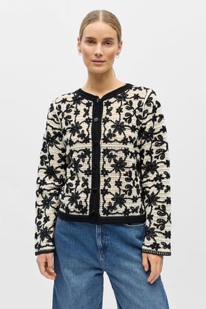 Cari neuletakki - koivunmusta