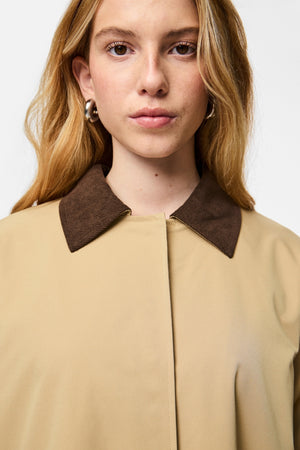 Jorma Long Light -takki - Travertine Hot Fudge