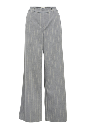 Lisa Wide Pant Aop - Keskikokoinen harmaa melange