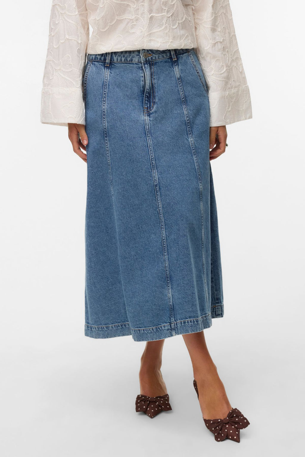 Alaina Denim hame - Medium Blue Denim