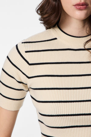 Mira O-Neck Knit - Koivunmusta