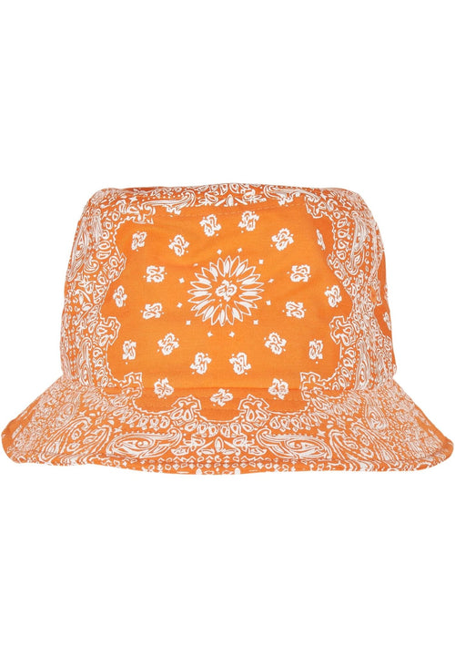 Bandana Print Bucket Hat - Orange - TeeShoppen Group™ - Accessories - TeeShoppen