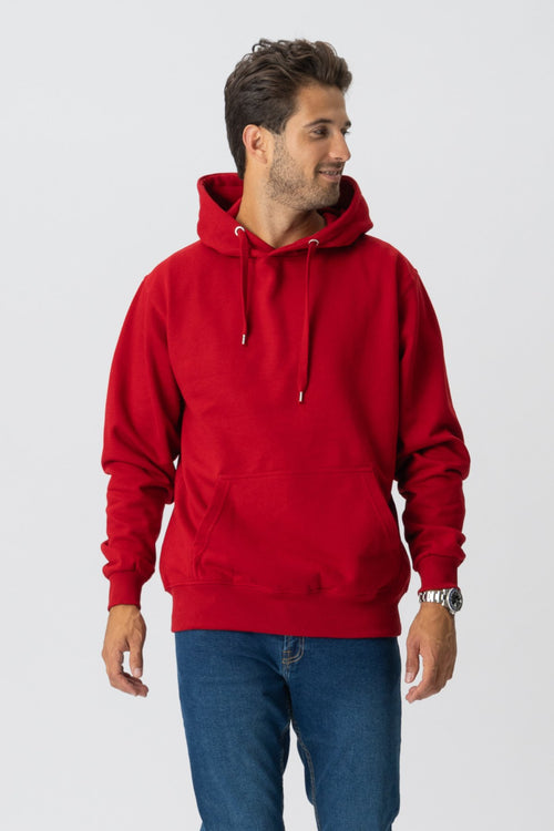 Basic Hoodie - Red - TeeShoppen Group™