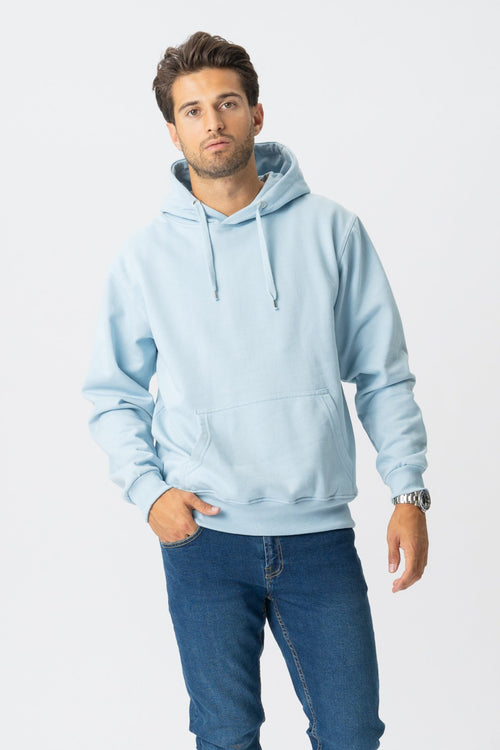 Basic Hoodie - Sky Blue - TeeShoppen Group™