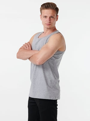 Basic Tanktop - Gray - TeeShoppen Group™ - Underwear - TeeShoppen