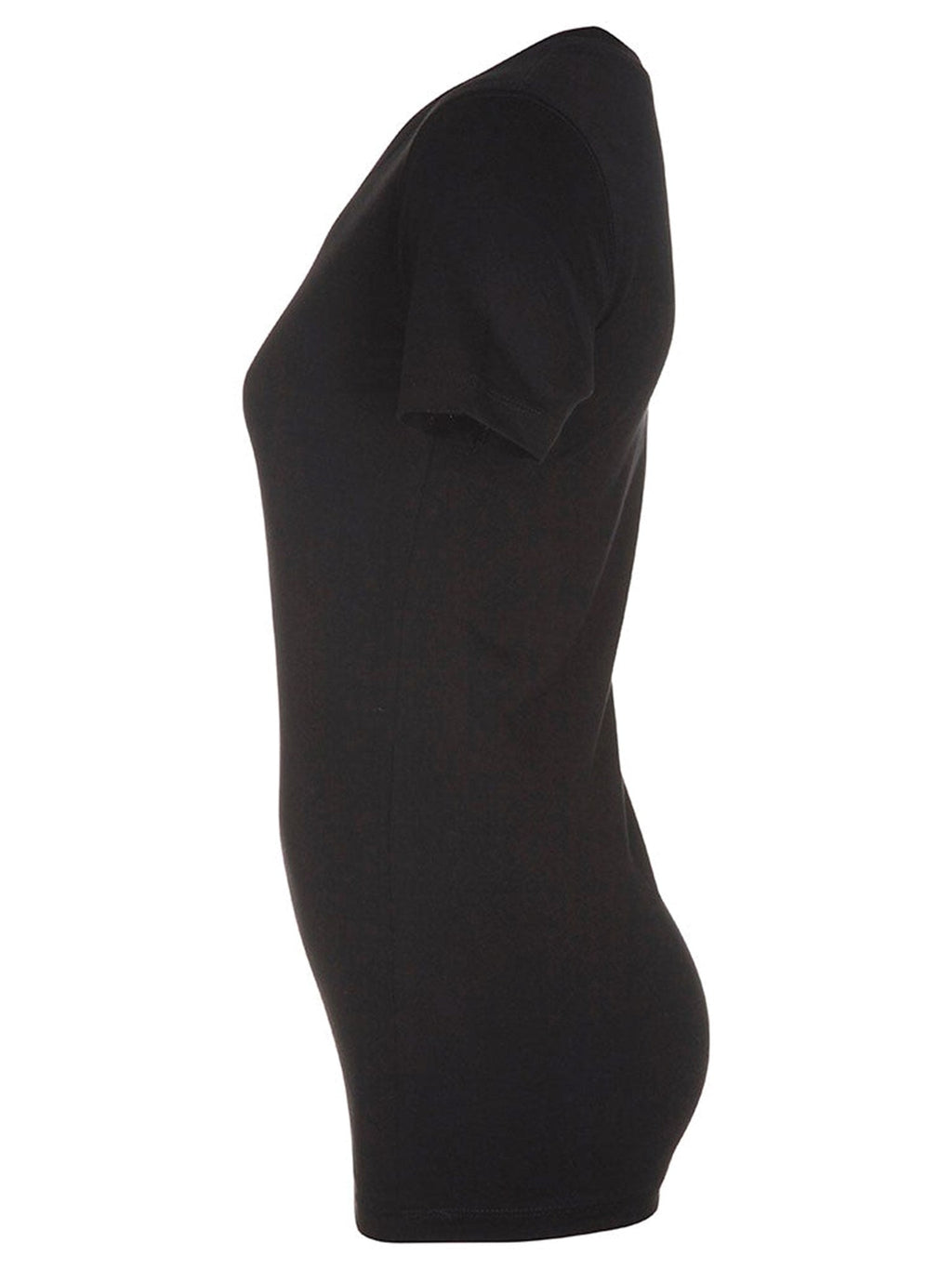 Asennettu t -paita - musta