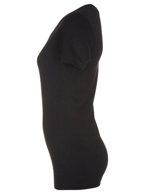 Asennettu t -paita - musta