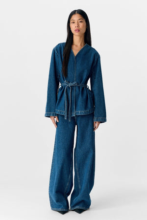 Mallie Blazer - Keskikokoinen sininen farkku