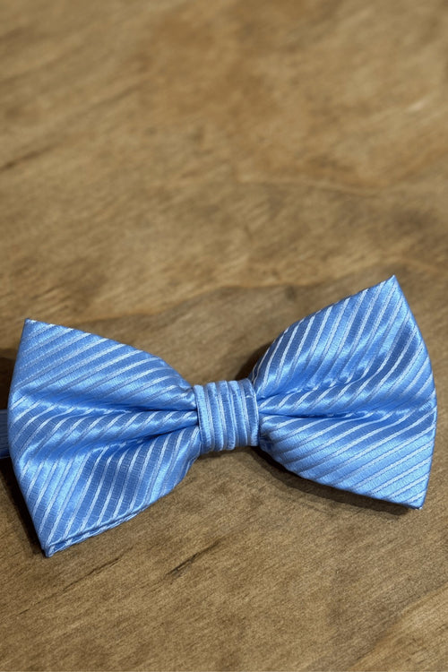 Bowtie - Light Blue Striped - TeeShoppen Group™