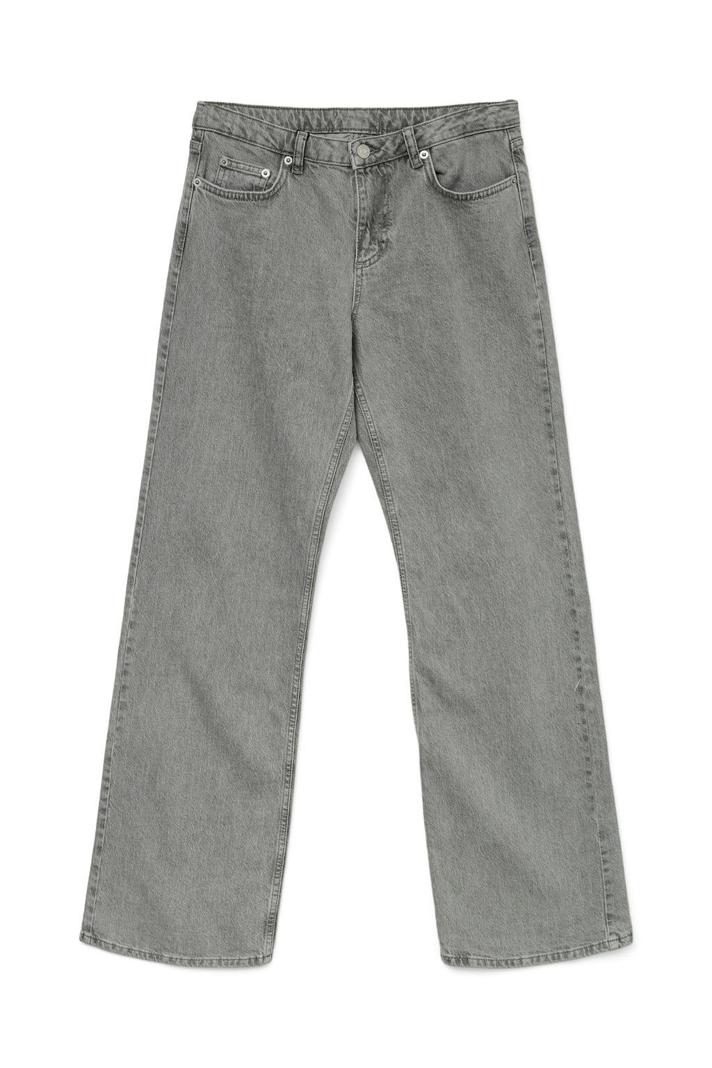 Alexis matala vyötärö farkut - vaaleanharmaa denim