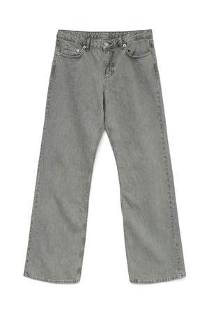 Alexis matala vyötärö farkut - vaaleanharmaa denim