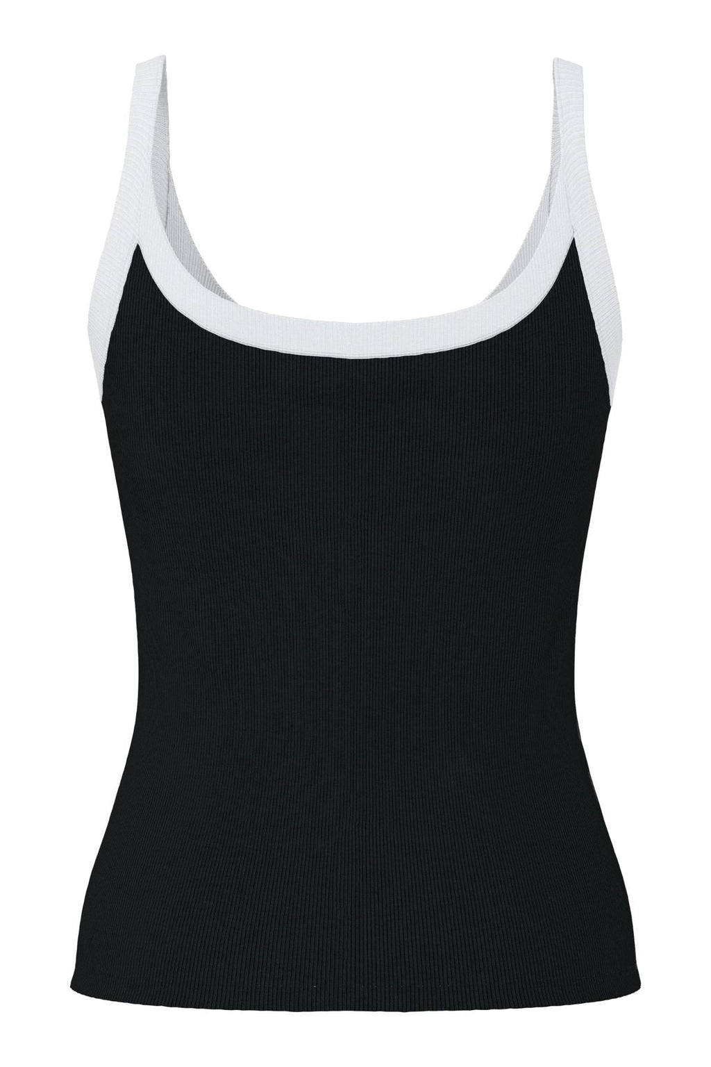 May Strap Top - musta-kirkkaan valkoinen