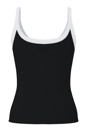 May Strap Top - musta-kirkkaan valkoinen