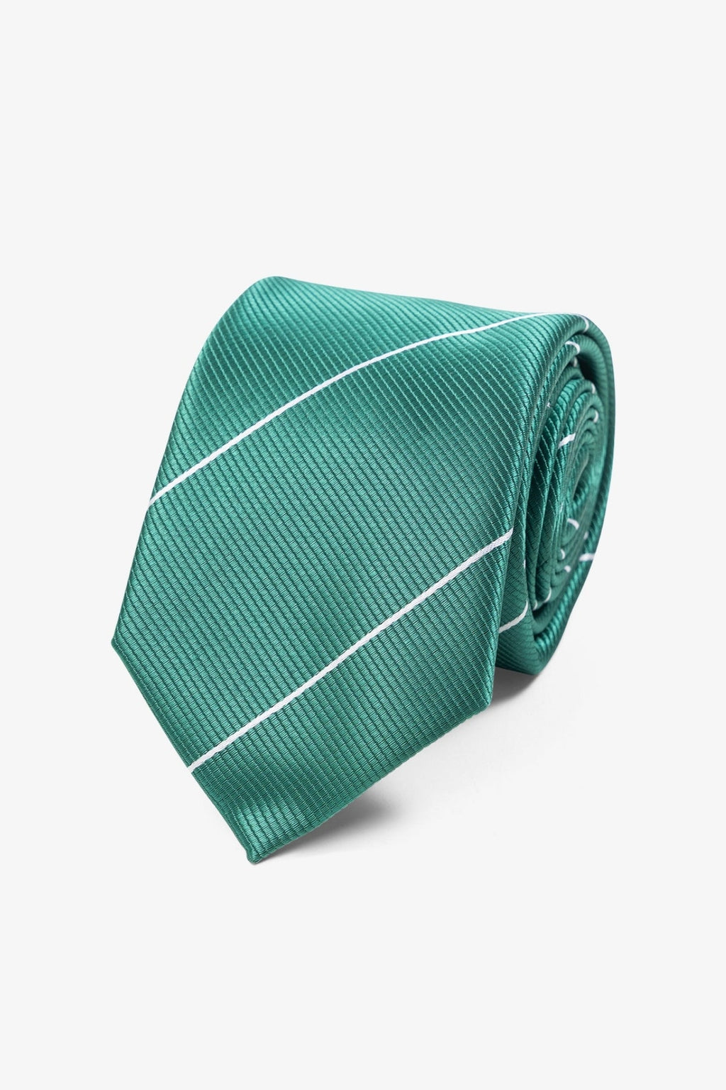 Tie - vihreä/valkoinen raidallinen