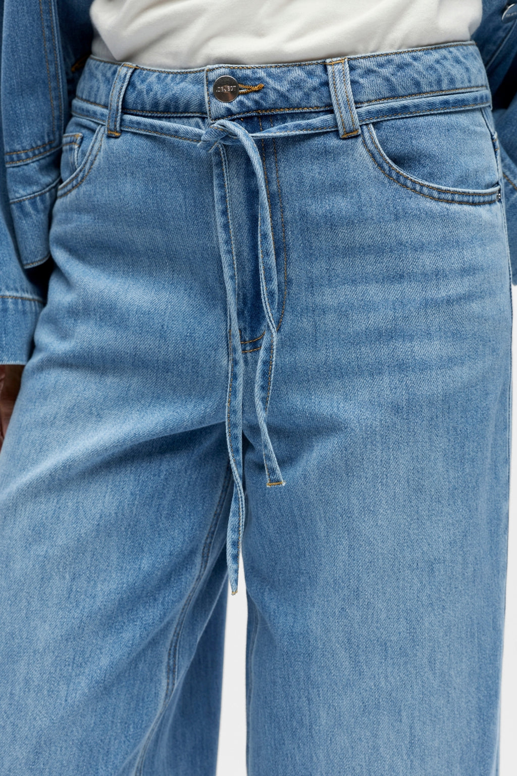 Rosie Wide Jeans - vaaleansininen denim