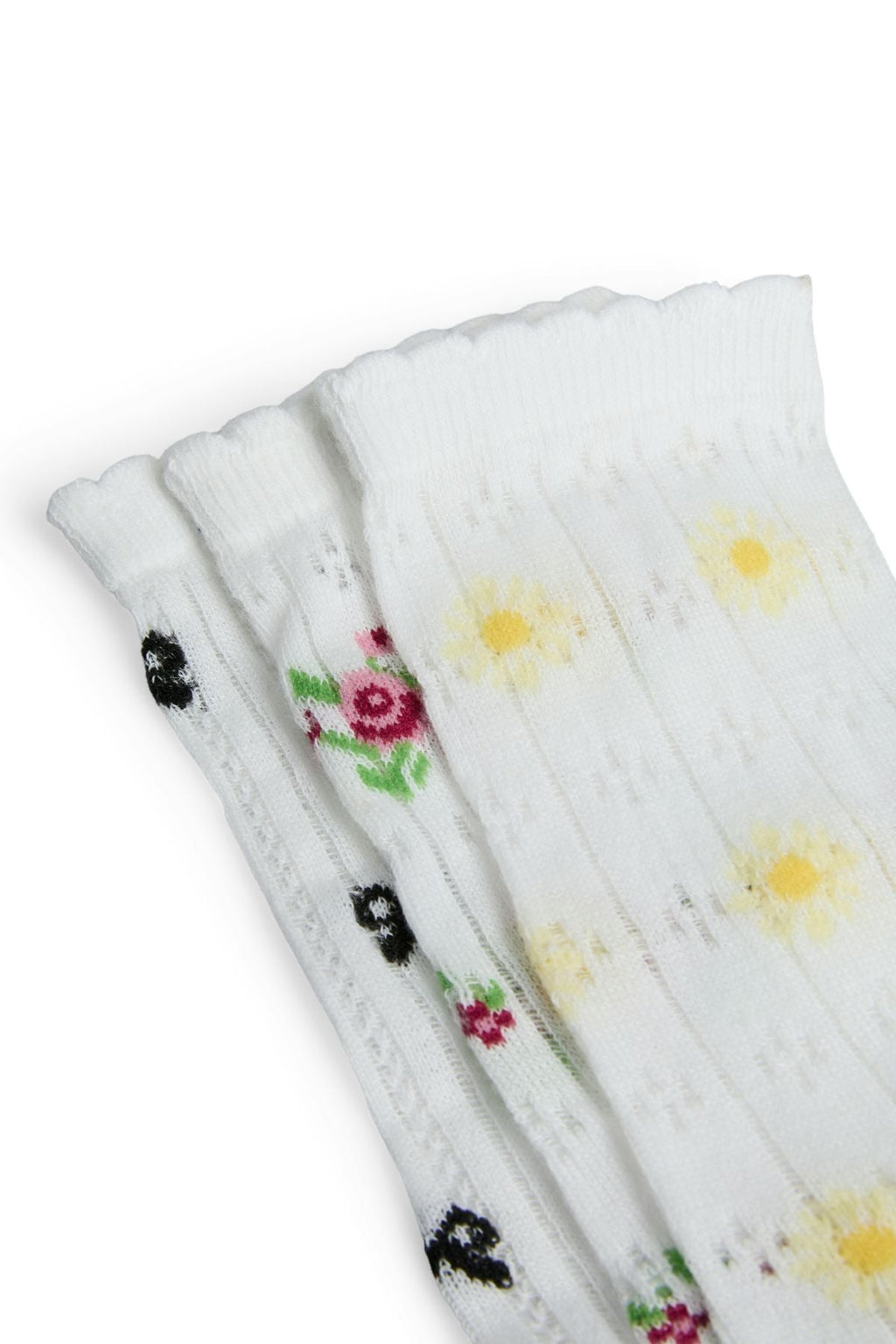 Bella Pointelle Sukat 3 kpl - Cloud Dancer