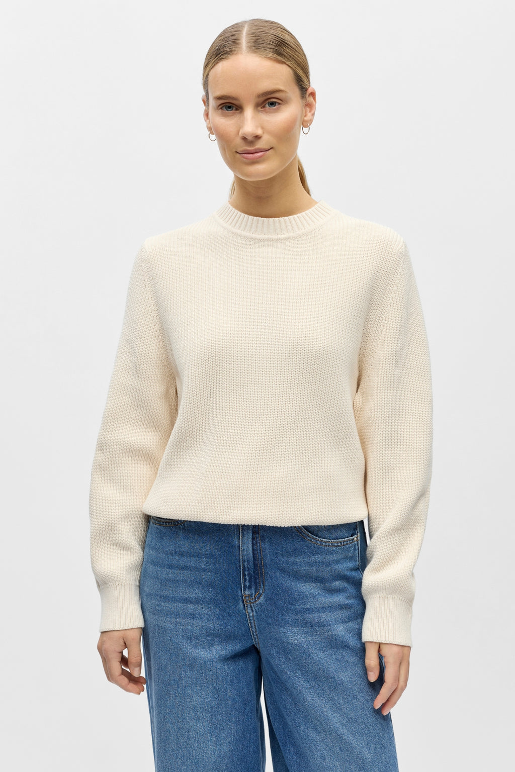 Flo Knit Pullover - White Sand