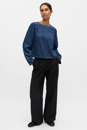 Kehyksen yläosa - tummansininen farkku