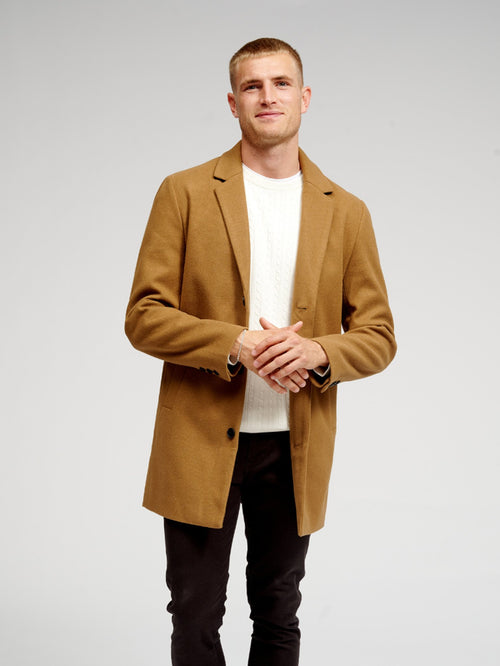 Classic Coat - Light Brown - TeeShoppen Group™