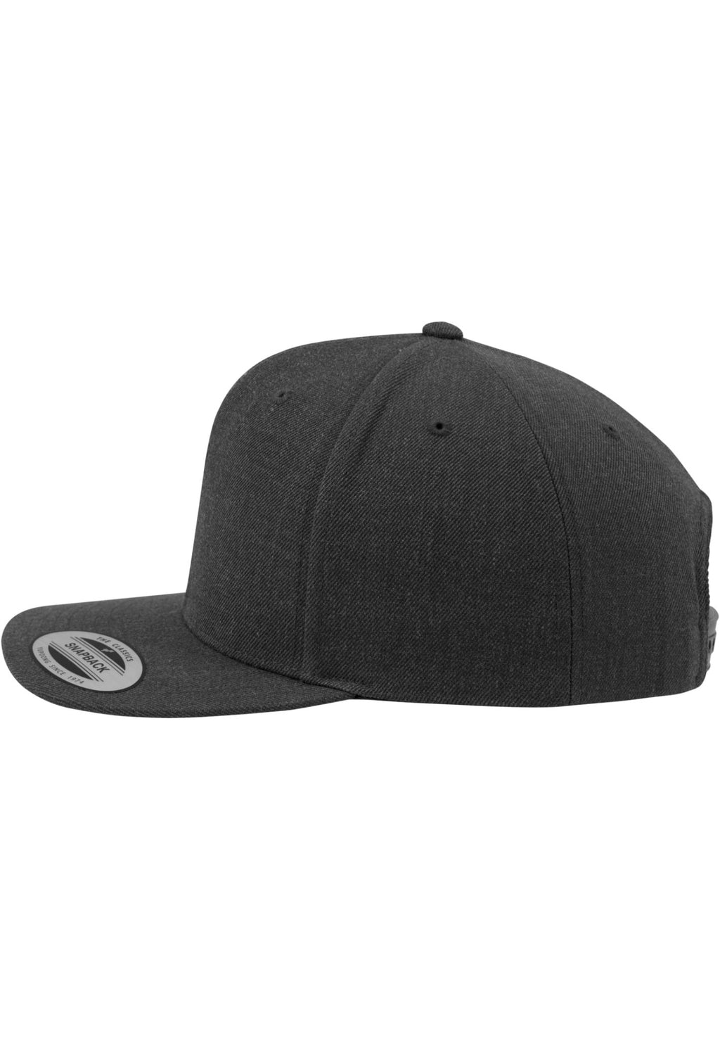 Classic Snapback - tummanharmaa/tummanharmaa