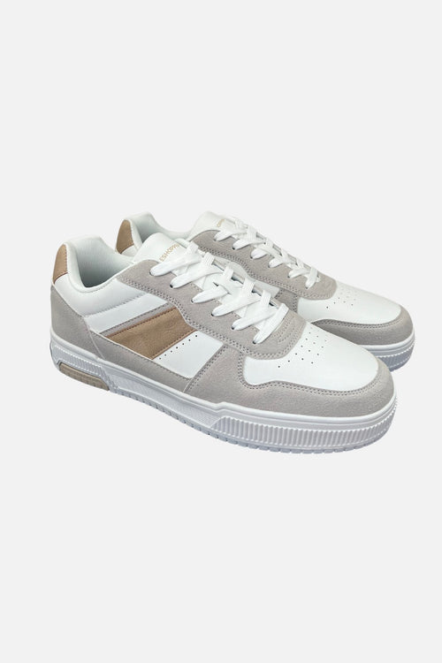 Classic Sneaker - White/Beige - TeeShoppen Group™ - Shoes - TeeShoppen