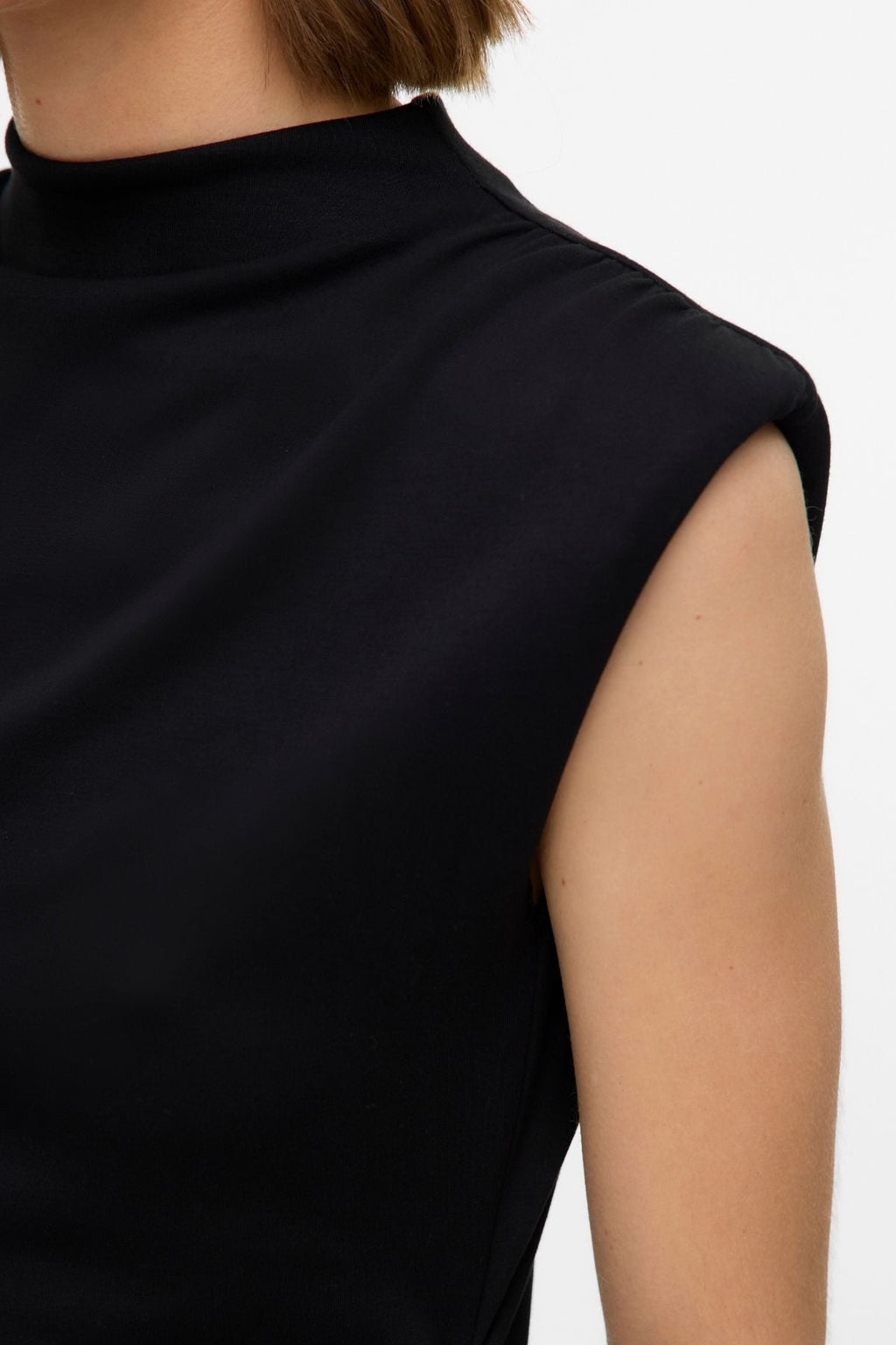Nelli High Neck lyhyt mekko - musta