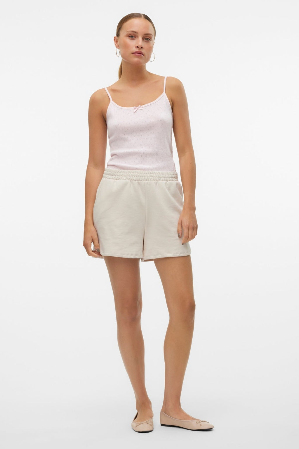 Isa Singlet Top - Pink A -boo