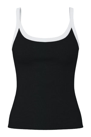 May Strap Top - musta-kirkkaan valkoinen