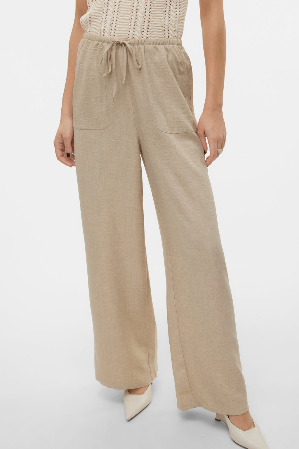 Melaney Loose Pant - pilvinen melange