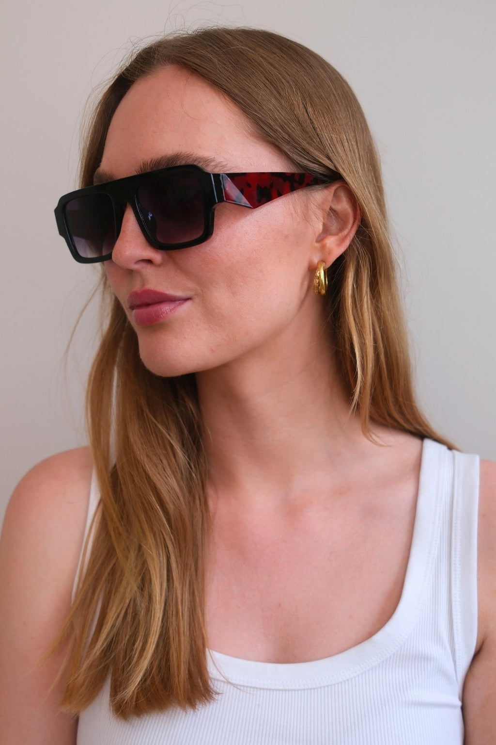 Nova -aurinkolasit - musta/leopardi