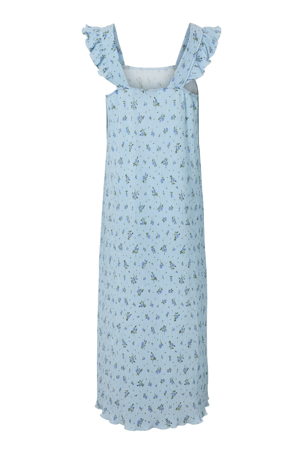 Flora Strap Flounce mekko - Cashmere Blue