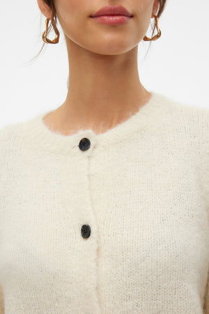 Novah O-neck Button Cardi - koivu