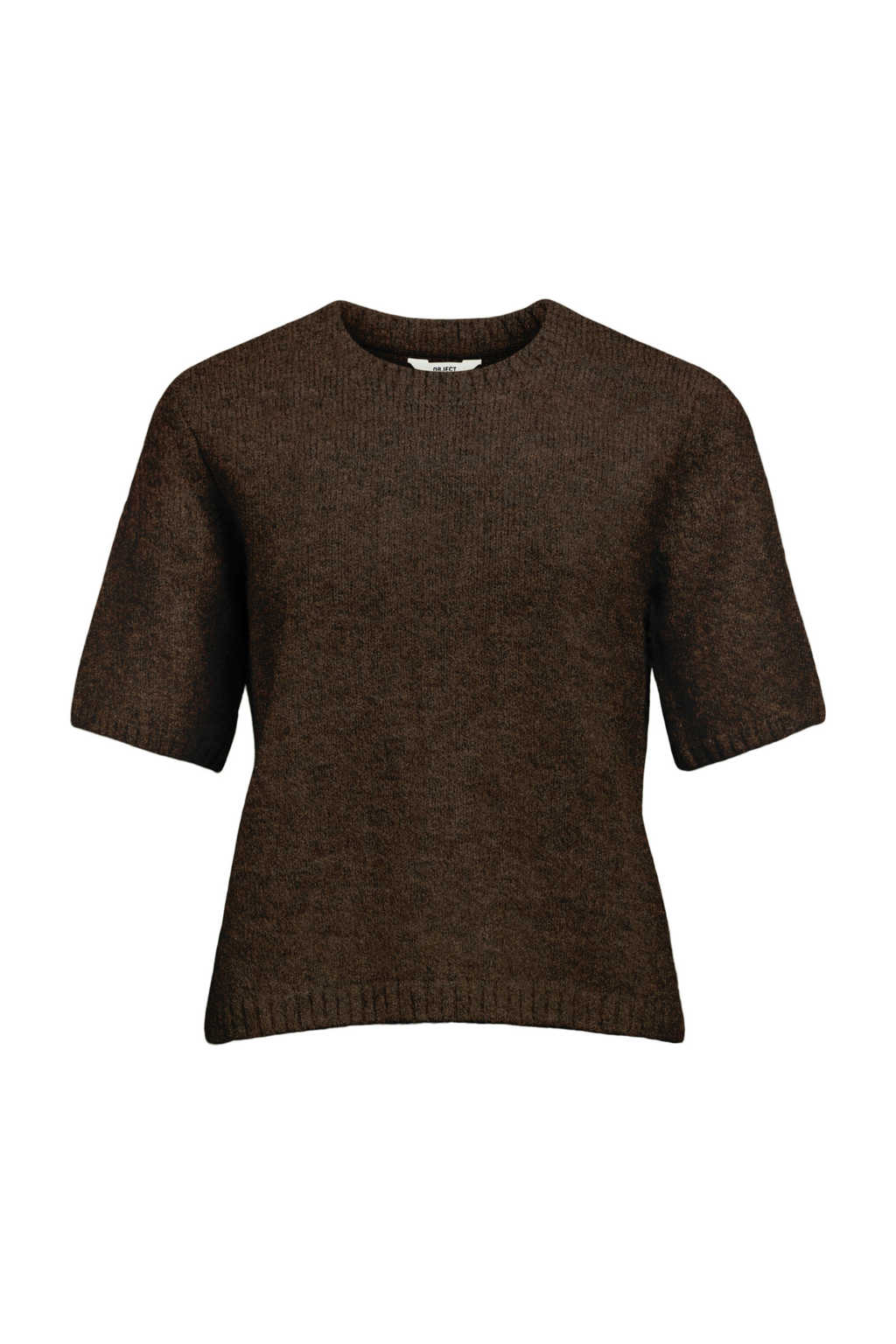 Aggia s/s neulottu pullover - sinetöinti ruskea