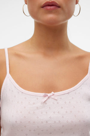 Isa Singlet Top - Pink A -boo
