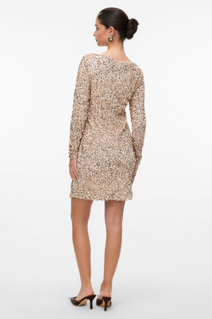 Bella Short mekko - Pumice Stone Champagne