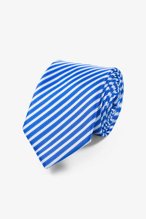 Tie - valkoinen/sininen raidallinen