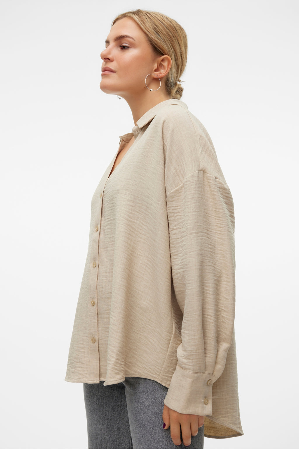 Melaney Queeny Shirt - Pilvinen Melange