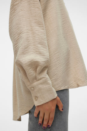 Melaney Queeny Shirt - Pilvinen Melange