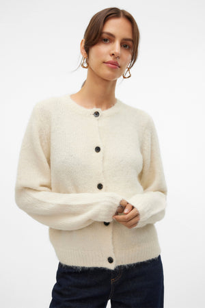 Novah O-neck Button Cardi - koivu