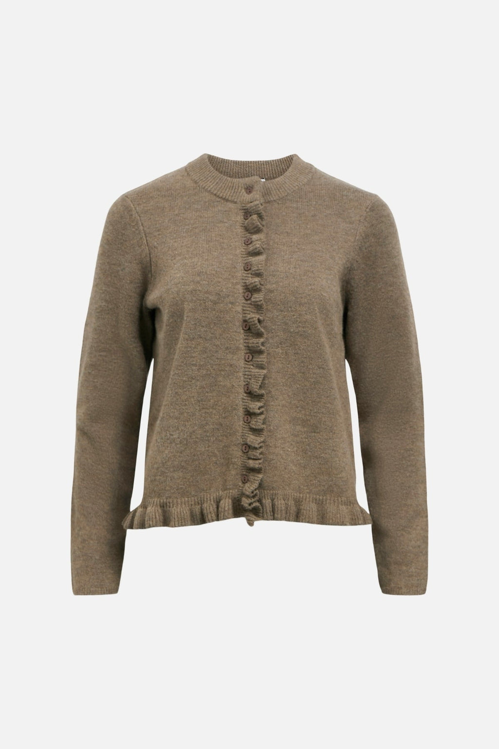 Elva Knit Cardigan - Morel Melange