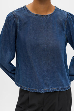 Kehyksen yläosa - tummansininen farkku